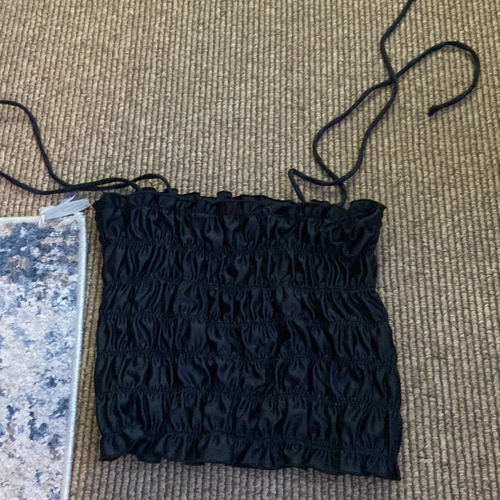 Smocked crop top